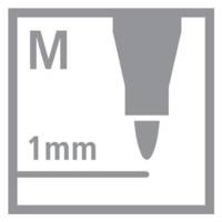 Boîte métal de 40 Feutre de Dessin PEN 68 Pte ogive Moyenne 1 mm - STABILO