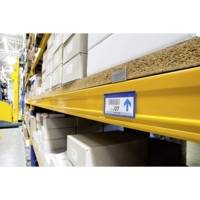 Lot de 50 Plaques de signalisation magnétique 100 x 38 mm Bleu