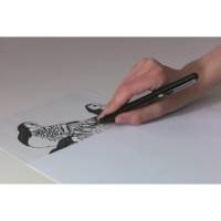 Stylo Pinceau POCKET BRUSH Encre Noire + 4 Cartouches encre Noire - PENTEL