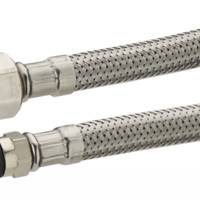 Flexible alimentation sanitaire inox - femelle ø12 x 17 mm mâle ø10 x 100 - øint.8 - Gedimat - NOYON ET THIEBAULT