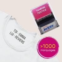 Tampon Textile Personnalisable 288 Caractères Resistant au lavage