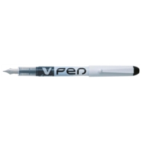 Stylo Plume Jetable V-Pen Effaçable pointe moyenne Noir - PILOT