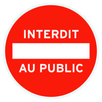 Disque de signalisation PVC stationnement interdit D170mm - Gedimat