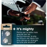 Pack 2 Piles Bouton Lithium CR2025 3V Idéale Clé de Voiture, Montre