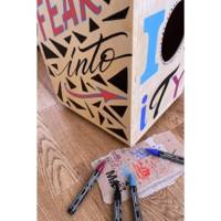 Etui carton 5 marqueurs pointe moyenne  FREE acrylic T300 Set 4 "Vibrant"