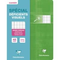 Cahier piqué déficients visuels 17x22 48p séyès agrandi Coloris Aléatoire - CLAIREFONTAINE