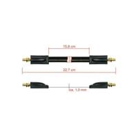 Câble Passe-fenêtre SMA femelle femelle –  plat coaxial HF 1.13 – pour antenne 5G, LTE / 4G