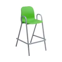 Chaise scolaire haute Lise avec coque  - Coloris variés