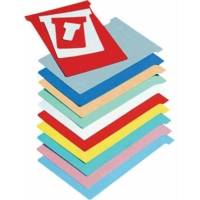 Lot de 100 fiches T indice 2 rouge