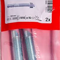 Goujon d'ancrage FBN II 16/50 x 168 en acier électrozingué - sachet de 2 pièces - Gedimat - FISCHER