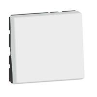 Poussoir 1 module MOSAIC EASY LED blanc 6A - Gedimat - LEGRAND