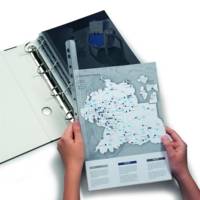 Boite de 50 baguettes à relier format A4 épaisseur 3 mm Transparent