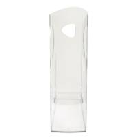 Porte-revues Polystyrène ECOMAG Dos de 7,7 cm, H25,7 x P24,8 cm Cristal