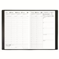 Agenda Affaires + Répert. Club noir ebene 10 x 15 cm
