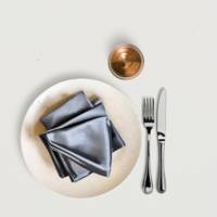 Plateau de table Ø90cm Blanc bois - RestooTab