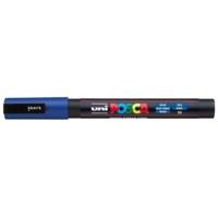 Marqueur pointe conique fine pc3m 0,9 - 1,3mm bleu foncé - POSCA