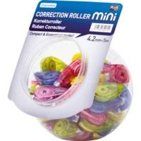 Jarre de 50 Roller de Correction "MINI" 4,2 mm x 5 m Assortis - PLUS JAPAN
