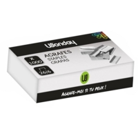 Boîte de 1000 agrafes Acier galvanisé  26/6