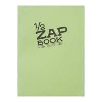 Bloc 1/2 ZAP BOOK Encollé grand côté A6 105x148 mm 160p blanc couverture aléatoire