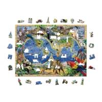 Puzzle en Bois CARTE DU ROYAUME DES ANIMAUX XL