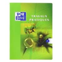 Cahier TP piqûre 17x22 cm 48 pages Seyès+48 pages unies coloris aléatoires