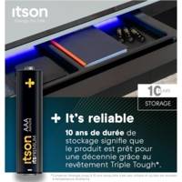 Pack de 4 Piles Alcalines LR03/AAA 1,5V itsPREMIUM