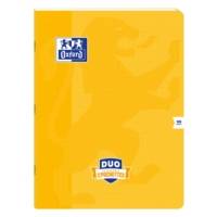 Cahier duo agrafé 24X32 cm 96 pages  grands carreaux coloris aléatoires