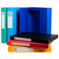 Boite de classement Exabox Dos 25mm Carte lustrée  A4 Coloris Aléatoire