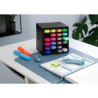Set Bureau de 24 Surligneurs Textliner 46 Assortis