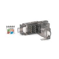 Connecteur réseau RJ45 Cat 6A non blindé montage sans outil