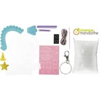 Kit Créatif Couture Enfant - Porte-clé Mini Couz'IN Olympe la licorne - Blanc - AVENUE MANDARINE