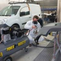 Compresseur POWER MONSTER professionnel 3HP courroie mono cylindre cuve de 200L - Gedimat