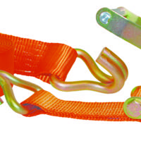 Sangle polyester avec tendeur à cliquet et 2 crochets ouverts vert larg.50mm - Gedimat - CHAPUIS