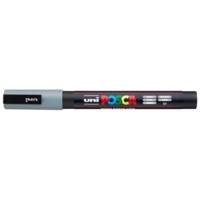 Marqueur pointe conique fine pc3m 0,9 - 1,3mm gris - POSCA