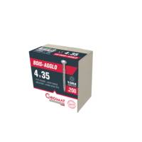 Vis technique TORX zingué blanc - 4x30mm - boîte de 200 pièces - Gedimat