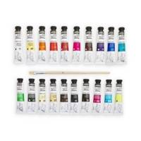Studio Acrylics Set 20 x 20 ml + 1 pinceau - PÉBÉO