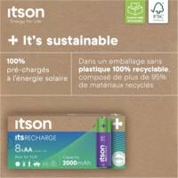 Boîte de 8 piles rechargeables AA prêtes à l'emploi Pro NiMH, 2000 mAh