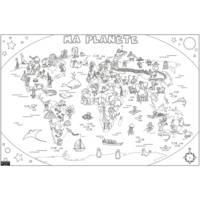 Coloriage géant Ma Planète 80 x 120 cm
