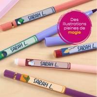 Sachet de 30 étiquettes stylos motifs magie - 50 x 10 mm