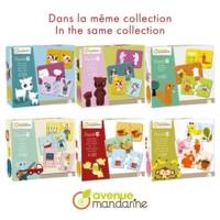 Boite de 28 puzzles 3 pièces Alphabet 6x11 cm