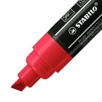 Marqueur pointe large FREE acrylic T800C rouge foncé - STABILO