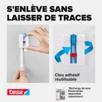 Pack 2 Clous AdhésifPowerstrips 2Kg pour papier peint et plâtre