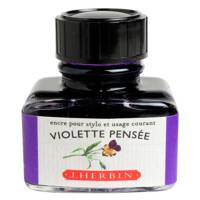 Encre traditionnelle à stylo en flacon "D" 30ml Violette pensée - HERBIN