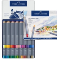 Etui métal de 48 crayons de couleur aquarellables GOLDFABER