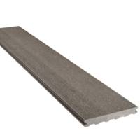 Lame de terrasse bois composite ELEGANCE lisse gris anthracite - Gedimat - SILVADEC