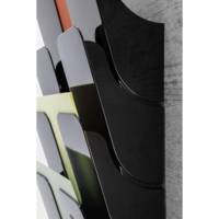 Kit présentoir mural "FLEXIPLUS 6" A4 à l'italienne Cap 23mm Noir