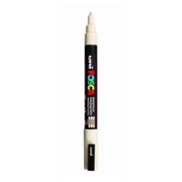 Marqueur pointe conique fine pc3m 0,9 - 1,3mm beige - POSCA