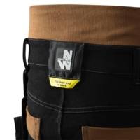 Pantalon de travail multipoches VICENTE noir/camel - Gedimat - NORTH WAYS