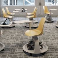 Siège JOB avec tablette et base panier  - Table - Mobilier scolaire