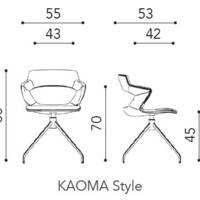 Chaise KAOMA piétement style chromé - Chaise de collectivité